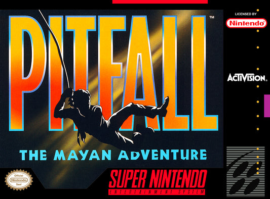 PITFALL: THE MAYAN ADVENTURE  - SNES (W/BOX & MANUAL)