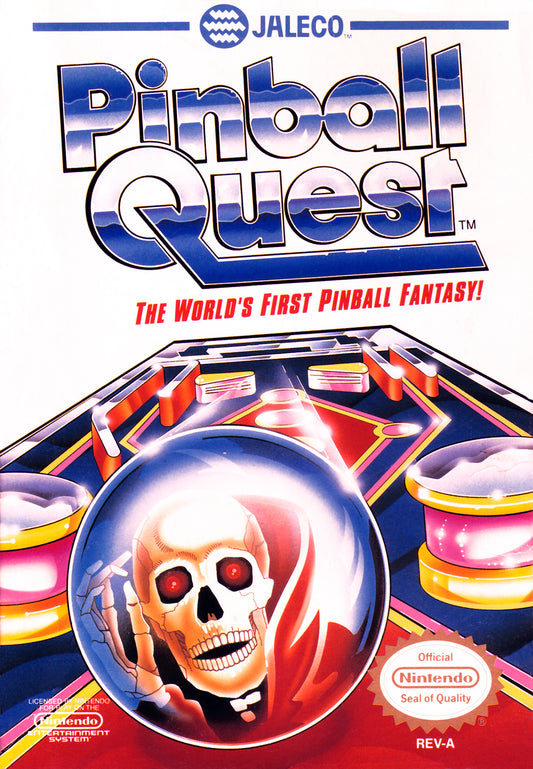 PINBALL QUEST  - NES (W/BOX & MANUAL)