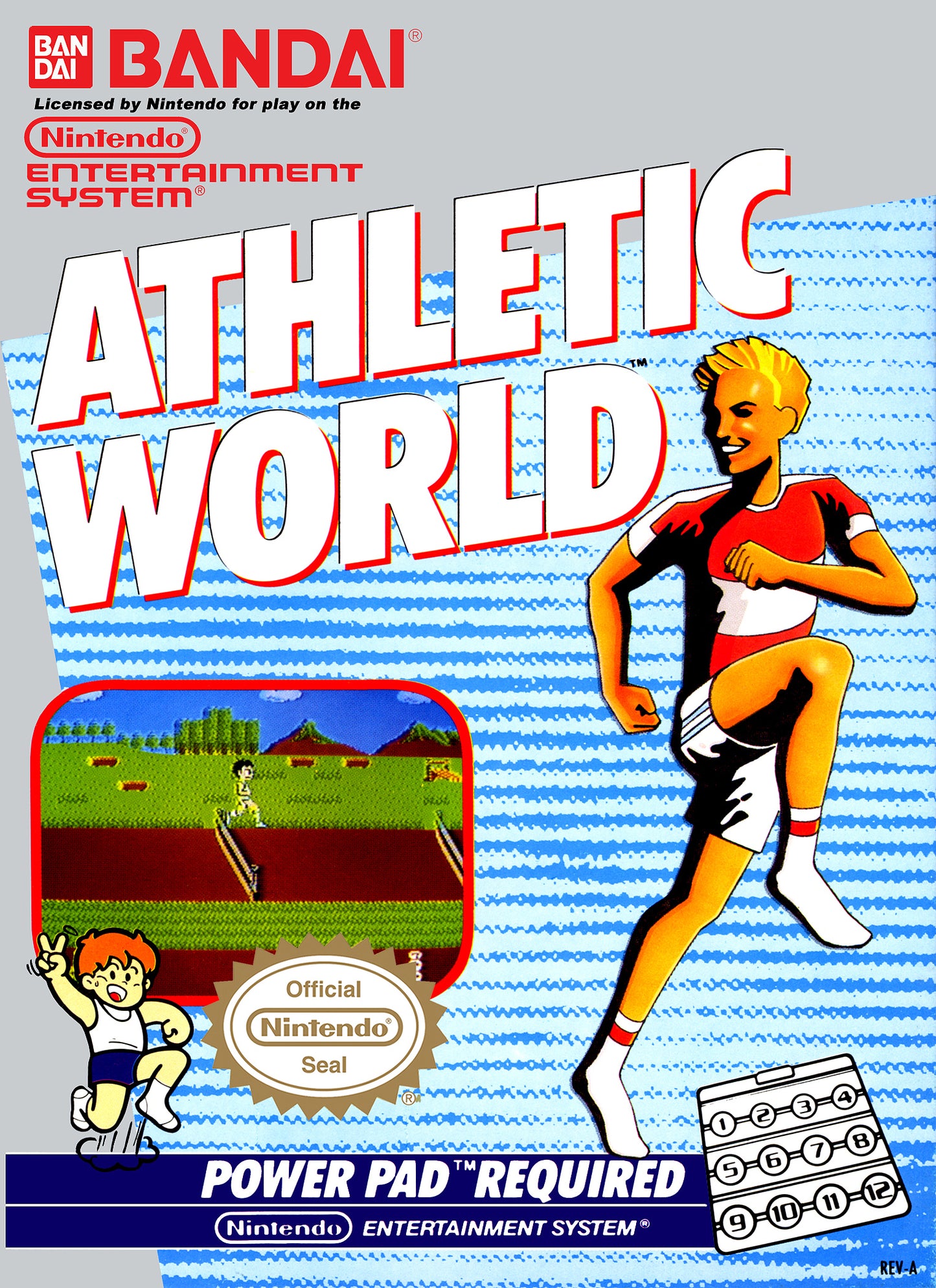 ATHLETIC WORLD  - NES (W/BOX & MANUAL)