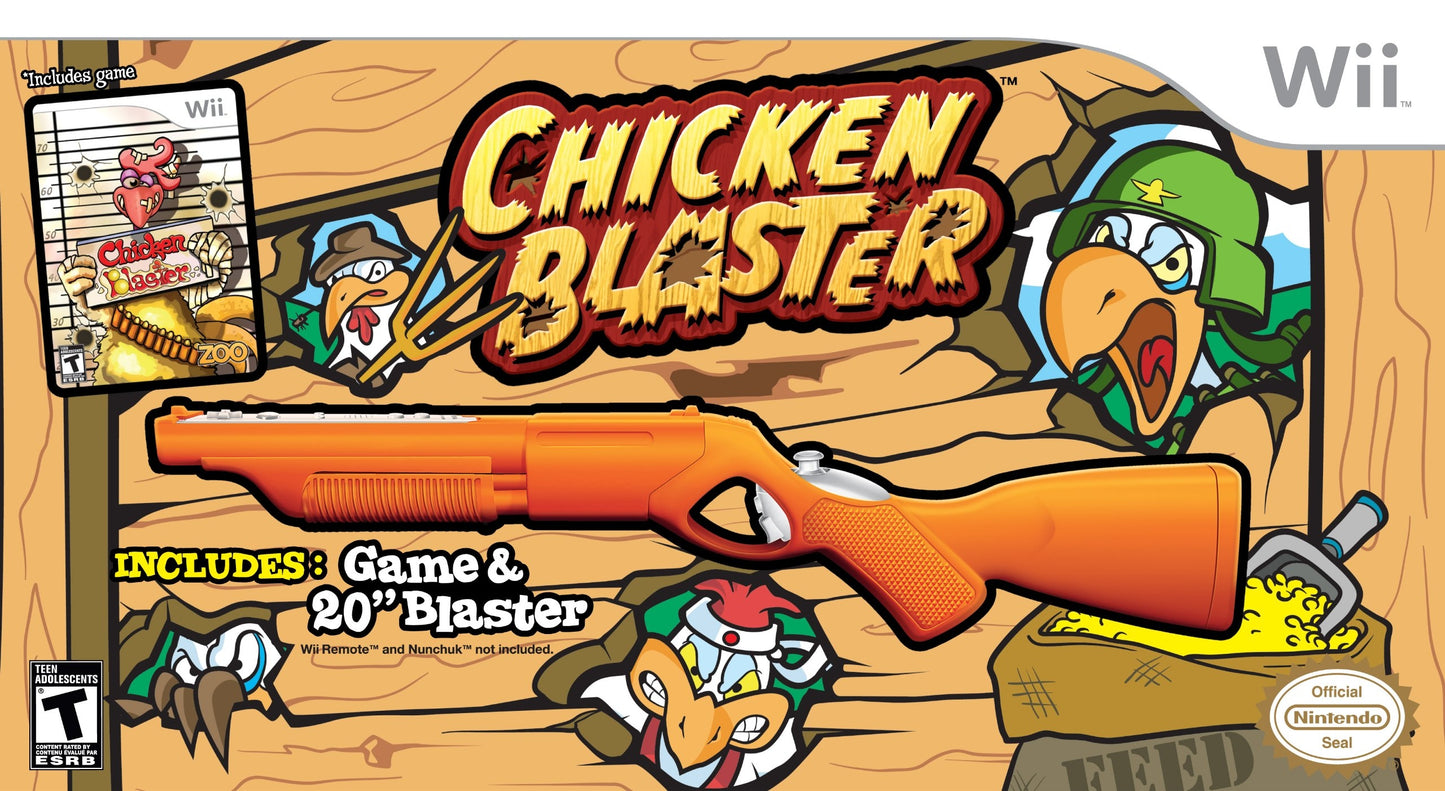 CHICKEN BLAST (W/GUN)  - WII