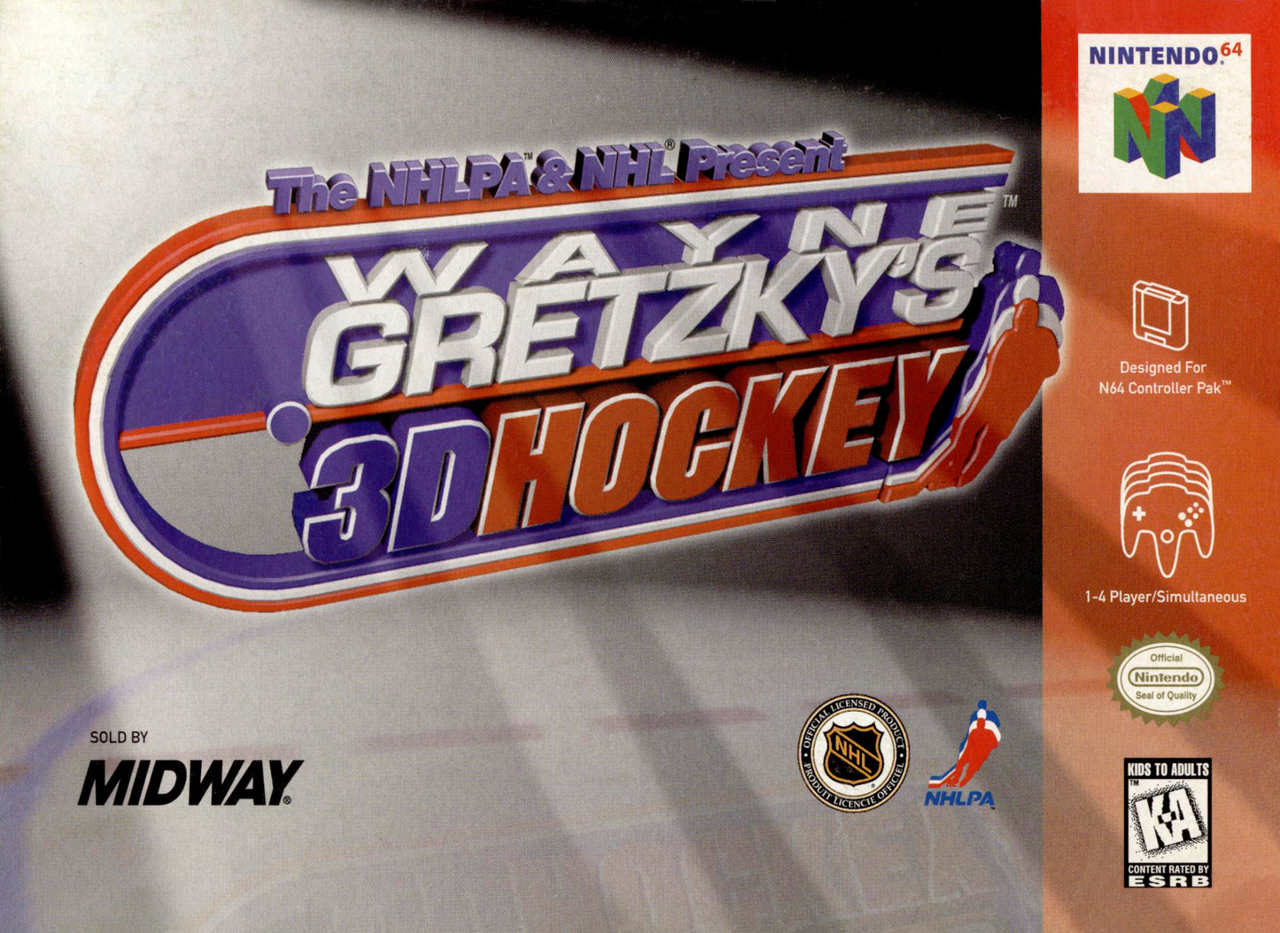 WAYNE GRETZKY'S 3D HOCKEY  - N64 (W/BOX)