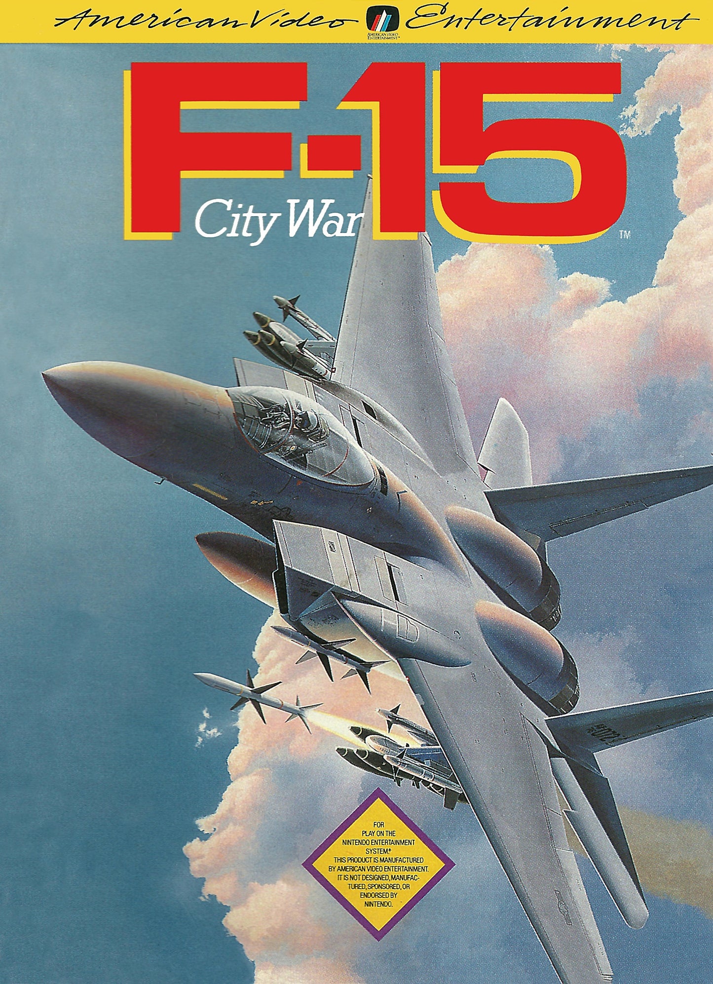 F-15 CITY WAR  - NES (W/BOX)