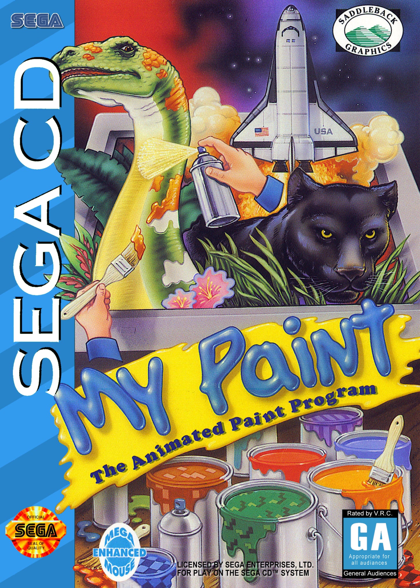 MY PAINT ANIMATED PAINT PROGRAM  - SEGACD