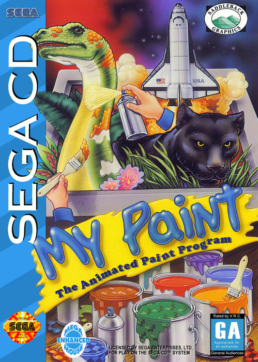 MY PAINT ANIMATED PAINT PROGRAM  - SEGACD