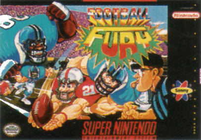 FOOTBALL FURY  - SNES (W/BOX & MANUAL)