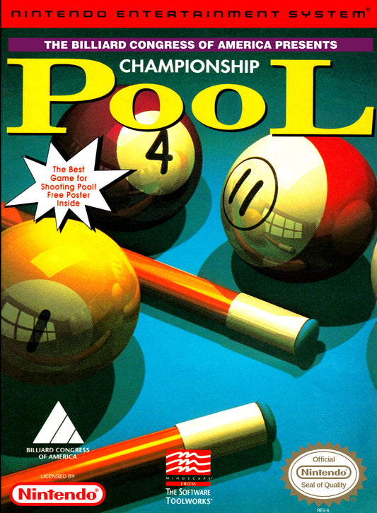 CHAMPIONSHIP POOL  - NES (W/BOX)