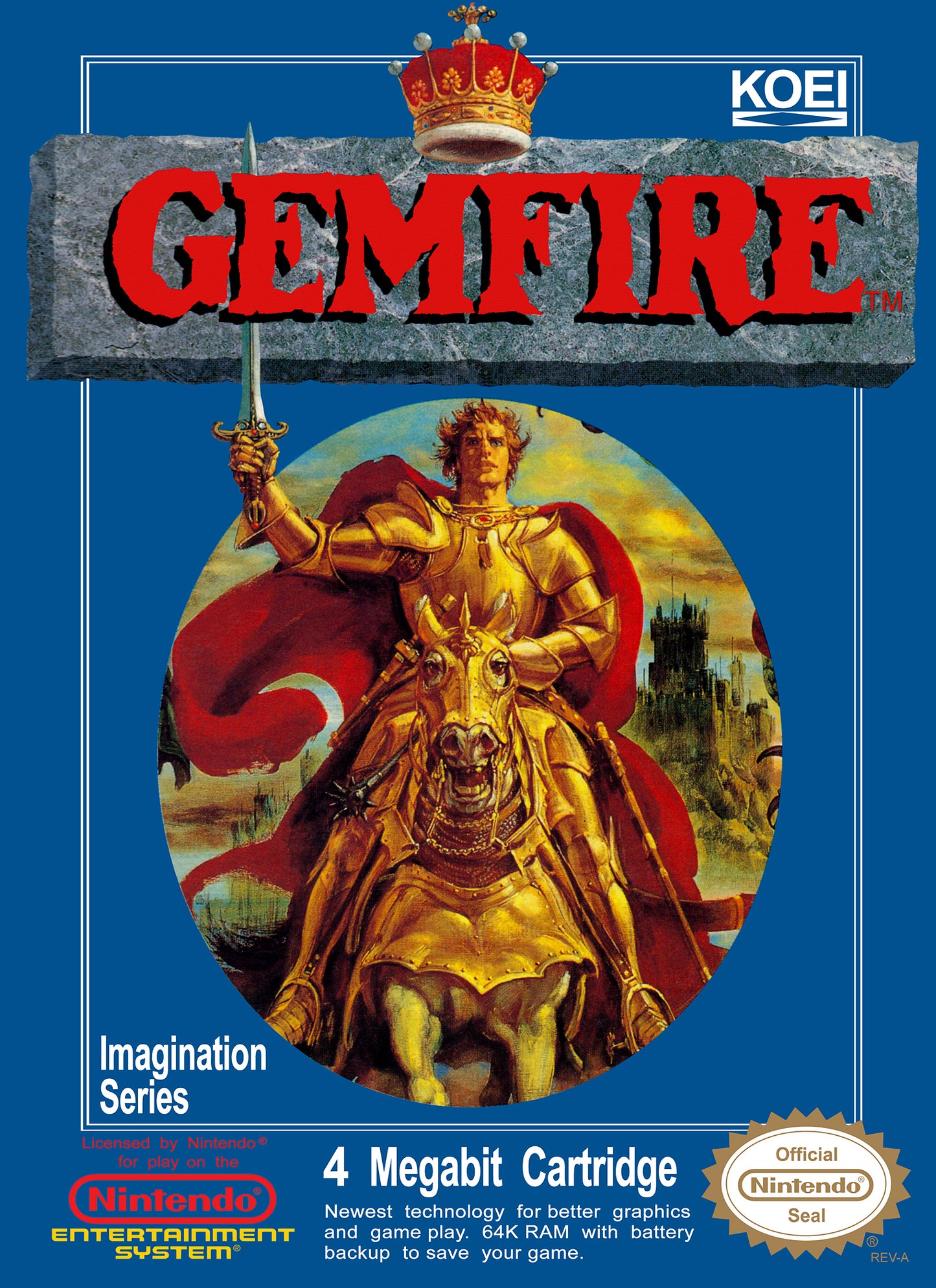 GEMFIRE  - NES (W/BOX & MANUAL)