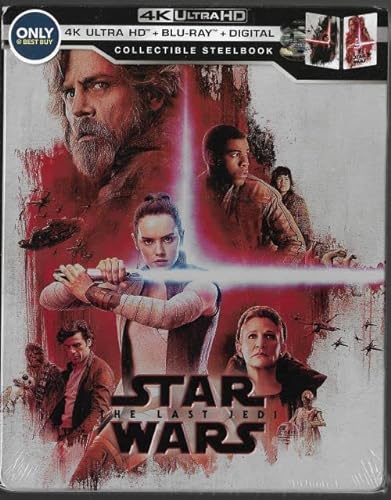 STAR WARS: LAST JEDI  - BLU-4K-EPISODE VIII-INC. BLU COPY-STEELB