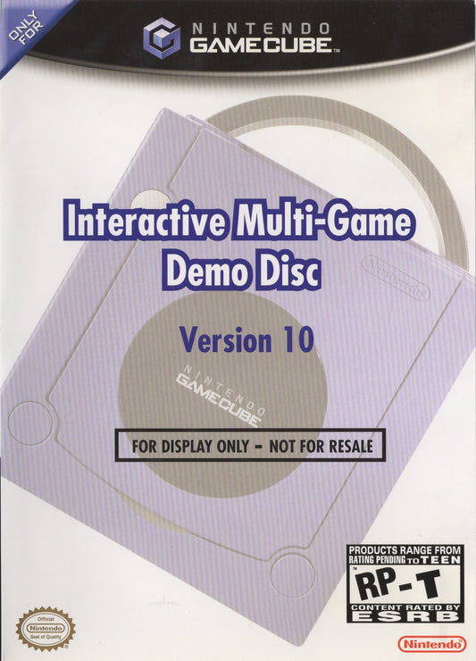 INTERACTIVE MULTI-GAME DEMO DISC #10  - GCB