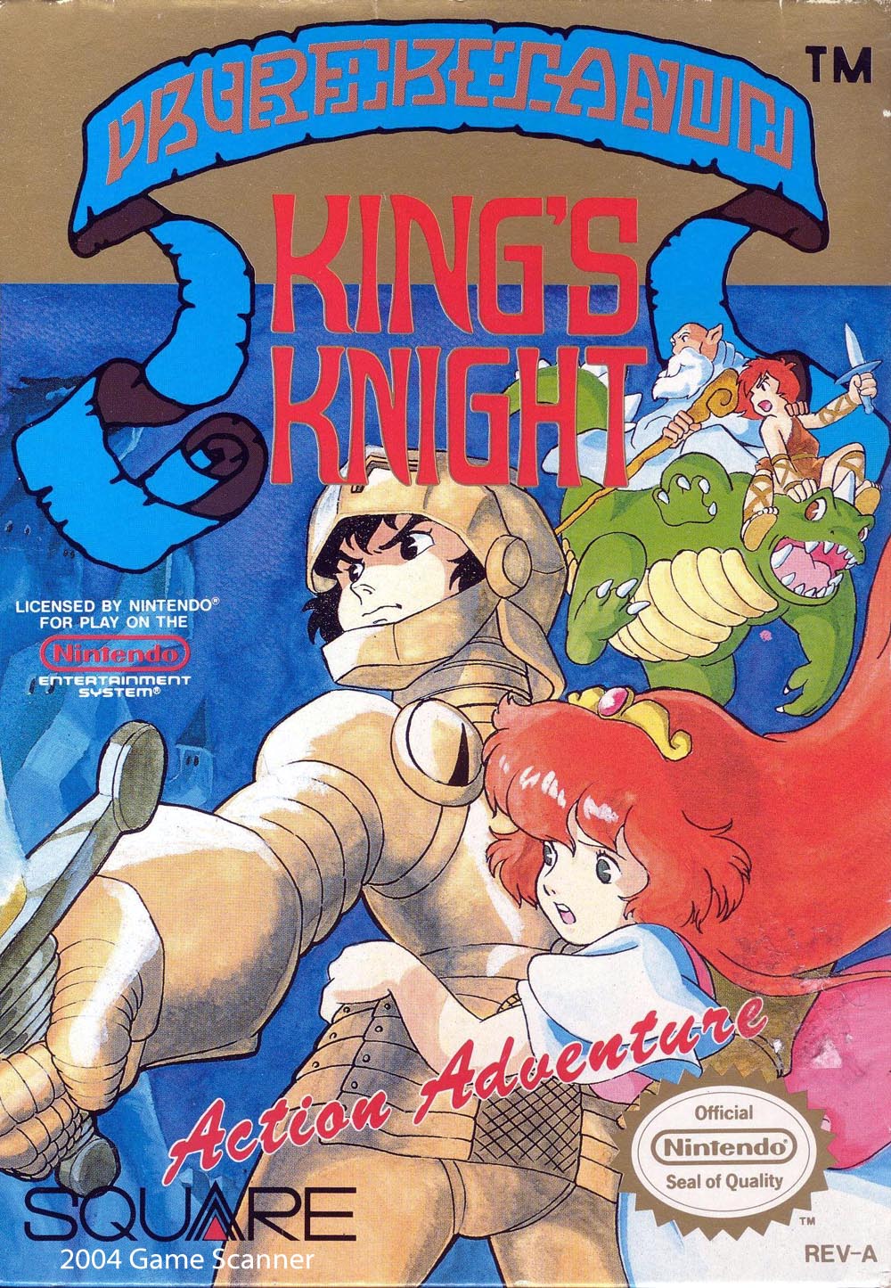 KING'S KNIGHT  - NES (W/BOX)