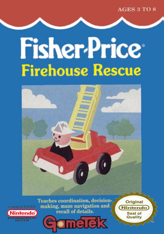 FISHER-PRICE: FIREHOUSE RESCUE  - NES (W/BOX & MANUAL)