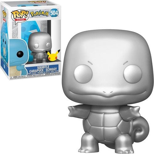 POKEMON: SQUIRTLE #504 (SILVER) - FUNKO POP!-25