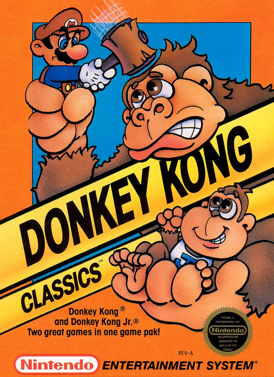 DONKEY KONG CLASSICS  - NES (W/BOX & MANUAL)