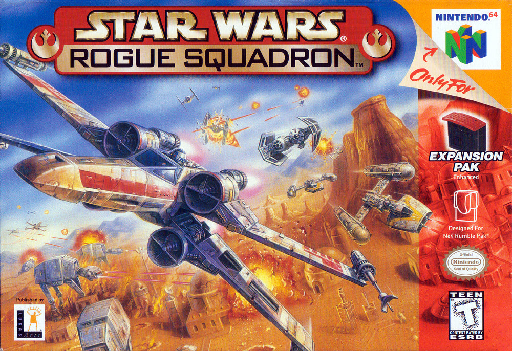 STAR WARS: ROGUE SQUADRON  - N64 (W/BOX & MANUAL)