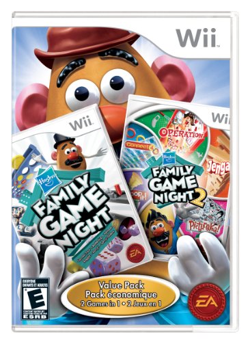 HASBRO FAMILY GAME NIGHT 1 AND 2 BUNDLE - WII BUNDLE EDITION