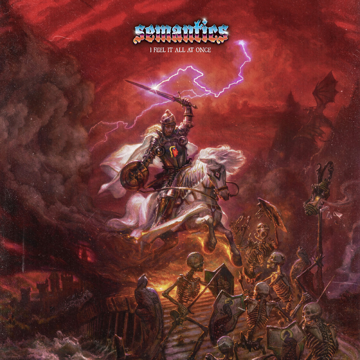 SEMANTICS - I FEEL IT ALL AT ONCE (CLEAR WITH RED BLUE & YELLOW SWIRL VINYL)