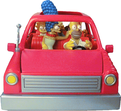 SIMPSONS CAR (TALKING-TESTED/WORKING) - PLAYMATES-2001