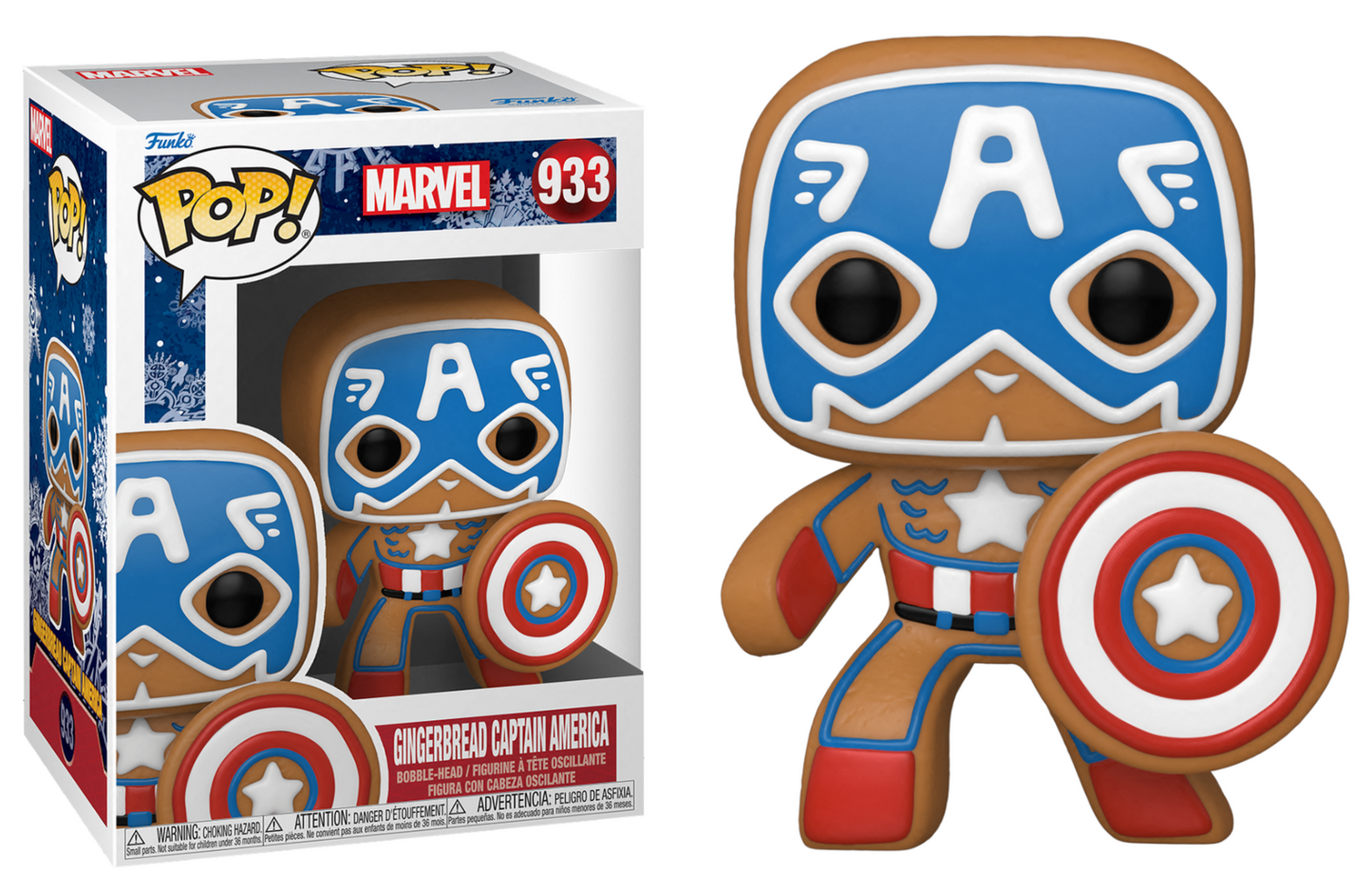 MARVEL: GINGERBREAD CAPTAIN AMERICA #933 - FUNKO POP!