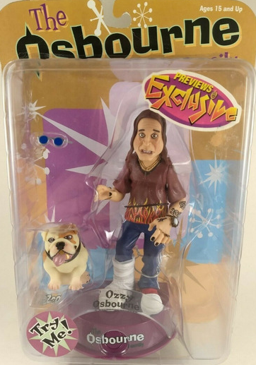 OSBOURNE FAMILY: OZZY WITH DOG - MEZCO-2002-EXCLUSIVE