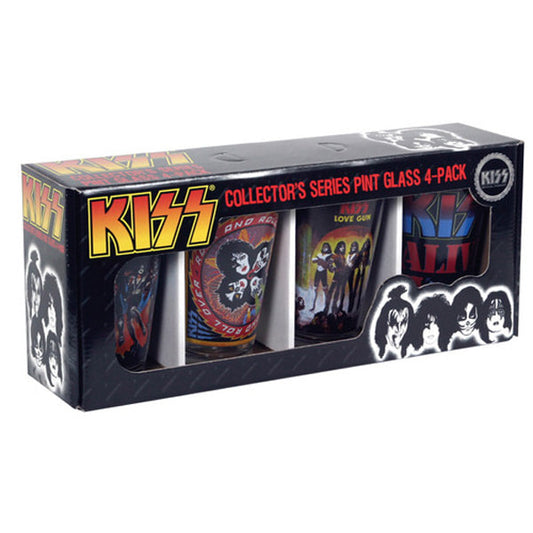 KISS: PINT GLASSES 4-PACK - ICUP-COLLECTOR'S SERIES