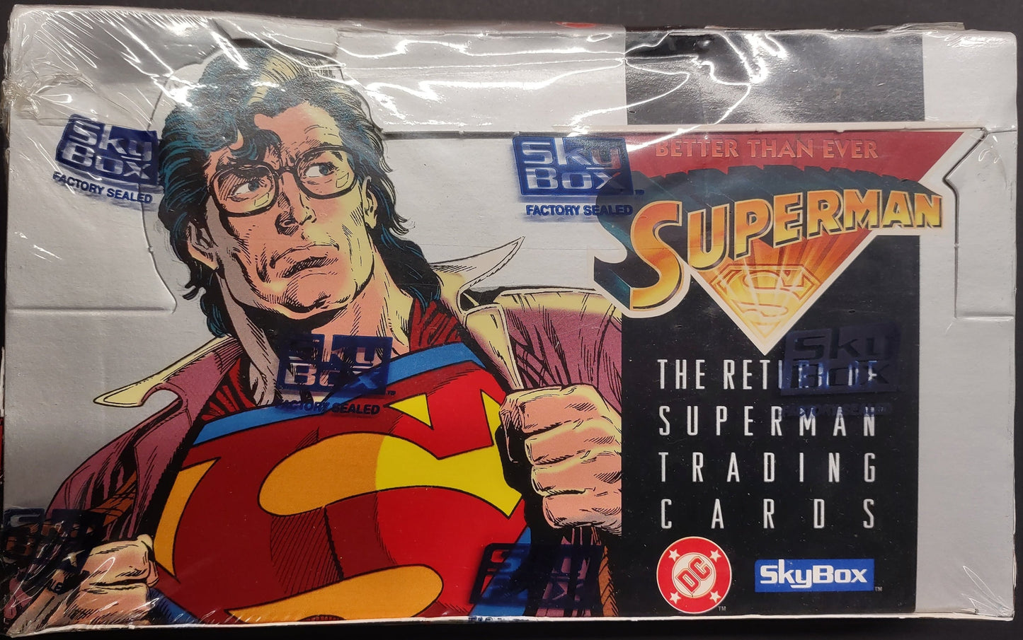 RETURN OF SUPERMAN (TRADING CARDS-36 PACKS) - SKYBOX-1993-SEALED BOX