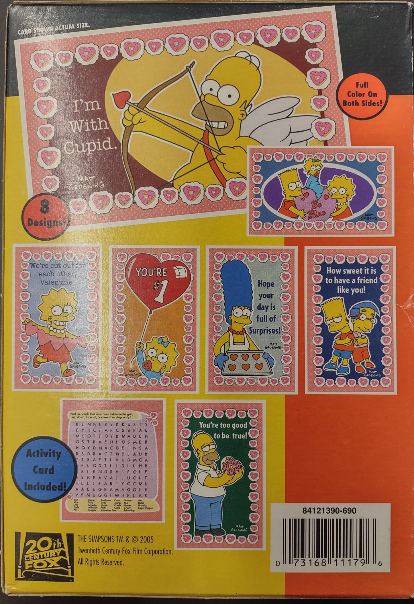 SIMPSONS: VALENTINES STUFF: 32 VALENTINES - PAPER MAGIC GROUP