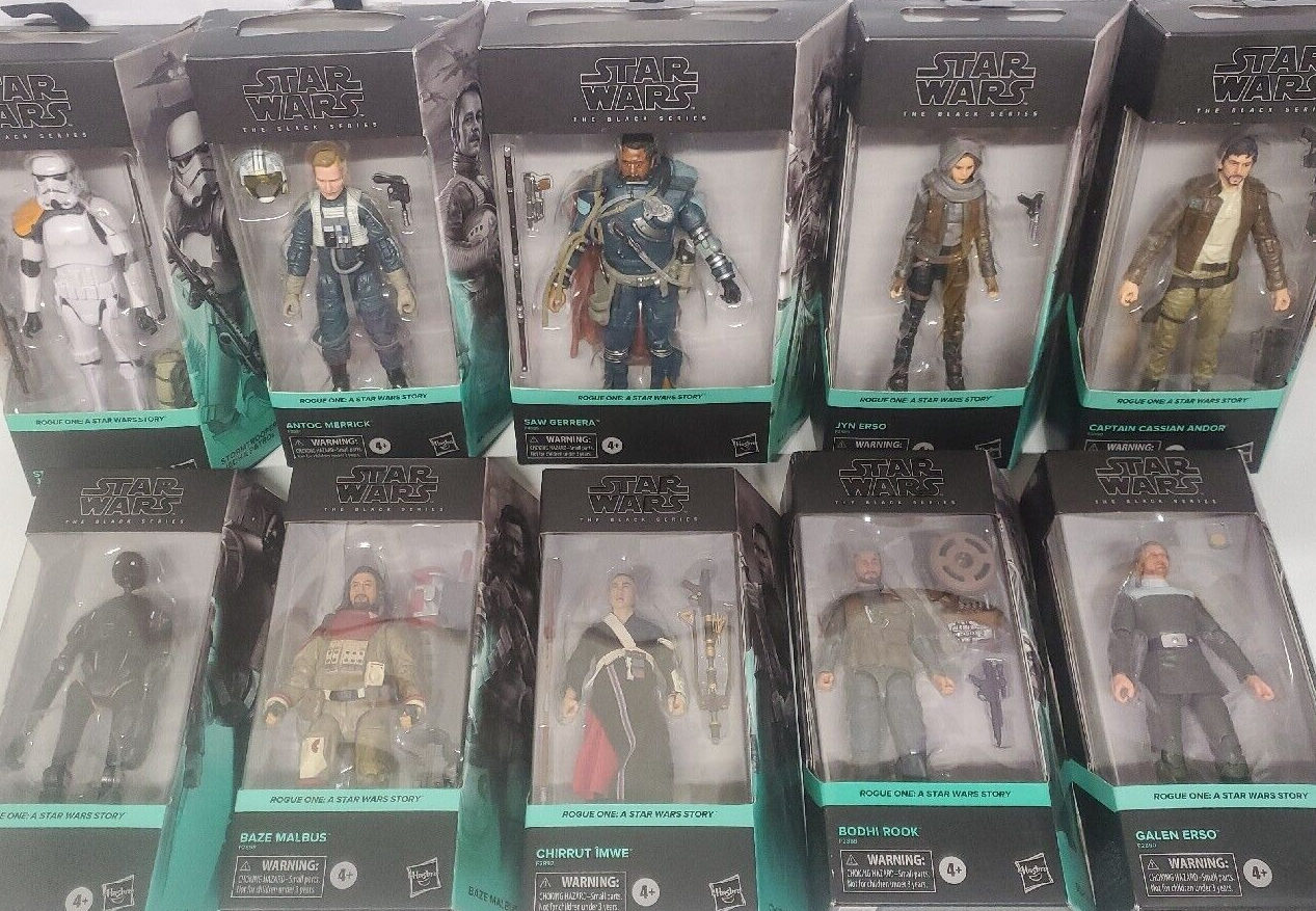 STAR WARS: ROGUE ONE (SET OF 10) - BLACK SERIES-#1-10 RO