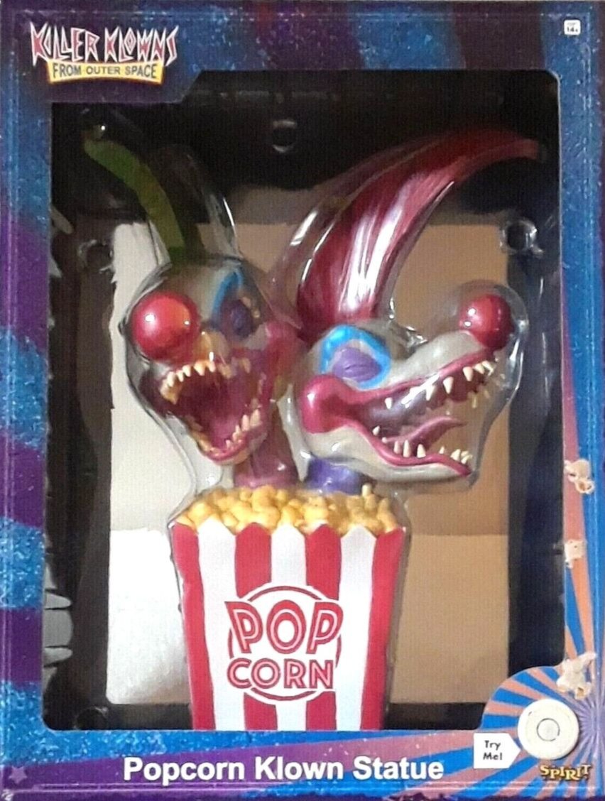 KILLER KLOWNS FROM OUTER SPACE: POPCORN KLOWN STATUE - SPIRIT-13.5"