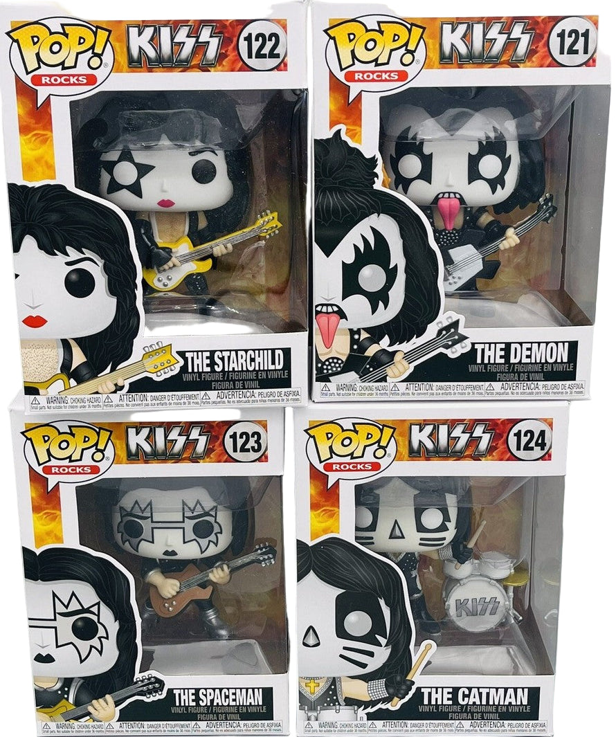 KISS #121-124 - FUNKO POP! SET OF 4