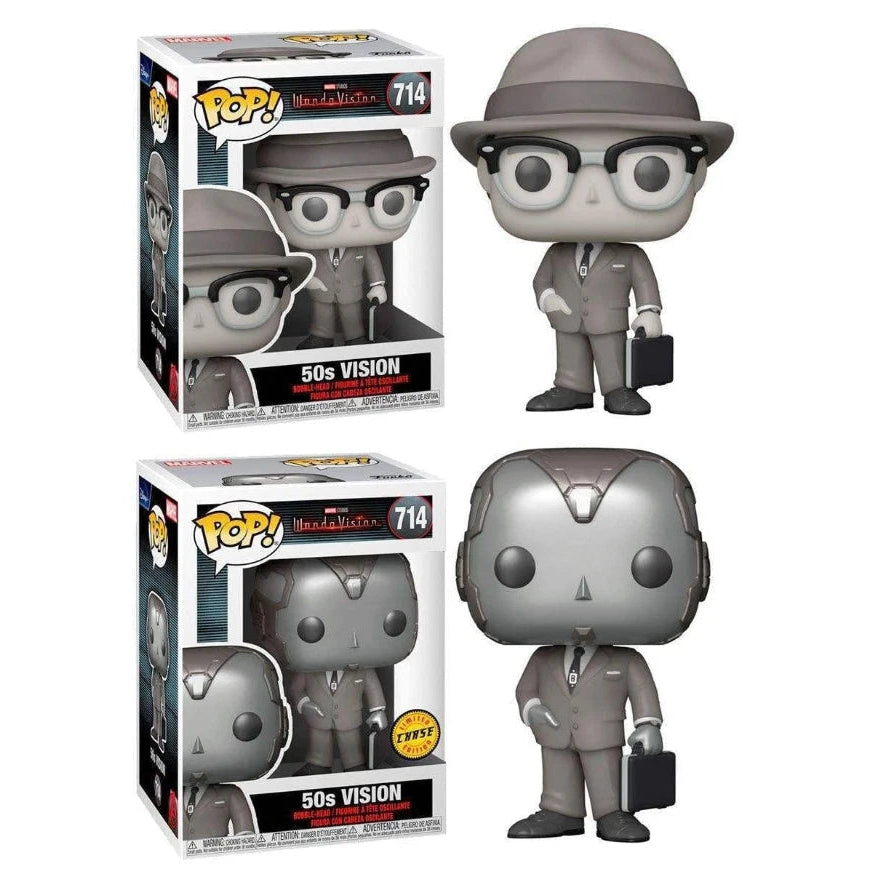 WANDAVISION: VISION 50S #714 (GLASSES & HAT)/#714 (CHASE) - FUNKO POP!-SET OF 2