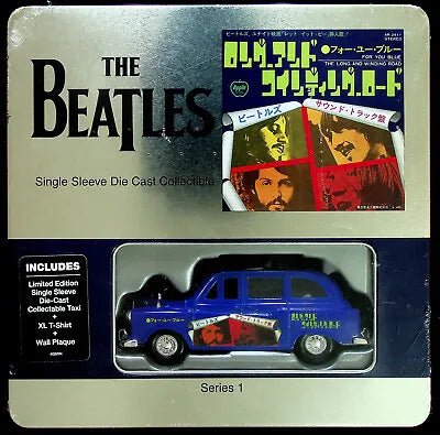 BEATLES: FOR YOU BLUE: TAXI/T-SHIRT XL/WALL PLAQUE (TIN) - FACTORY-SERIES 1-LTD ED