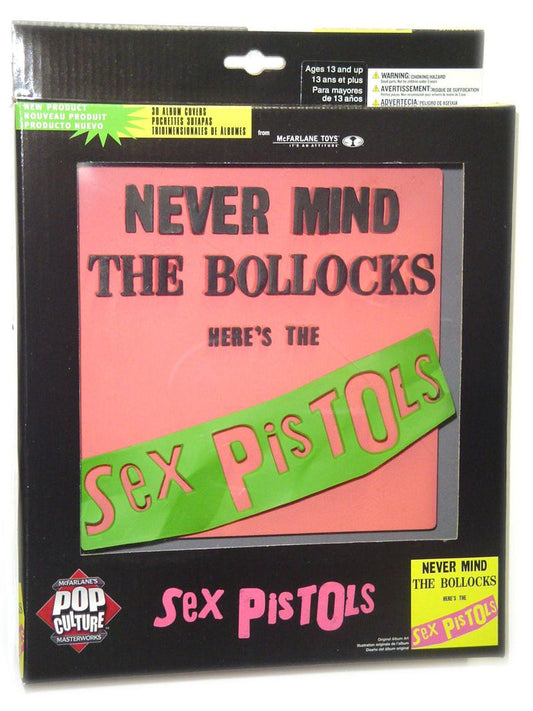 SEX PISTOLS: NEVER MIND THE BOLLOCKS (PINK) - MCFARLANE-3D ALBUM COVER