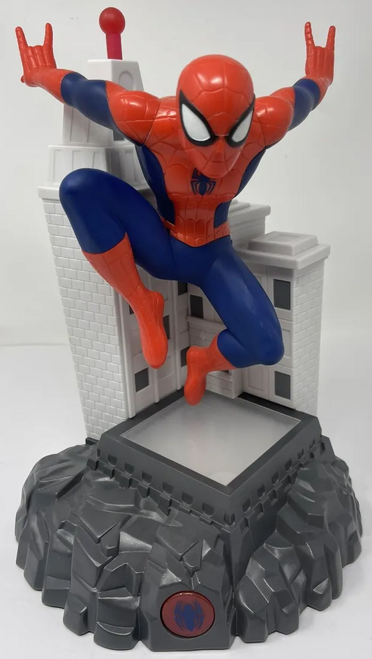 SPIDER-MAN: STATUE/BANK (11")(TALKING) - PEACHTREE-LOOSE FIGURE