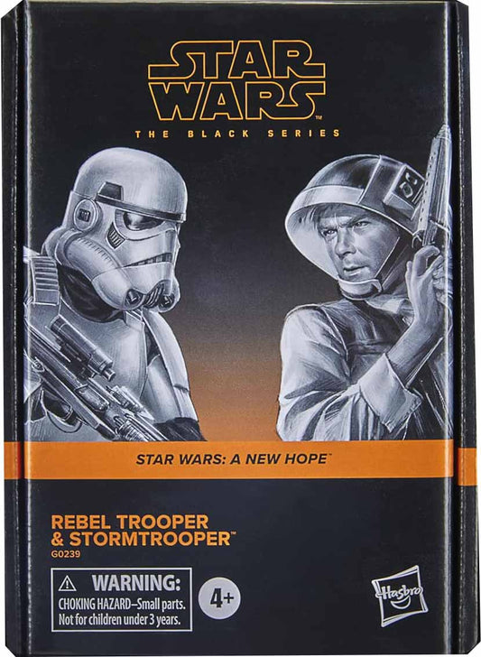 STAR WARS: REBEL TROOPER & STORM TROOPER (6") - BLACK SERIES