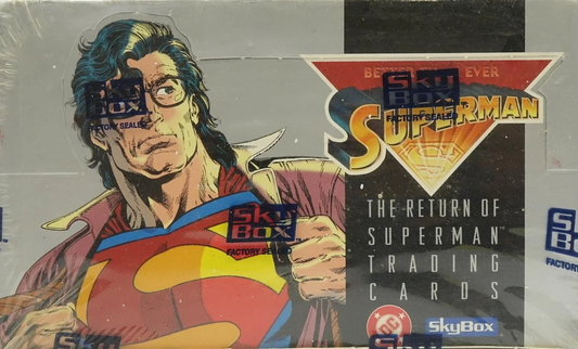 RETURN OF SUPERMAN (TRADING CARDS-36 PACKS) - SKYBOX-1993-SEALED BOX
