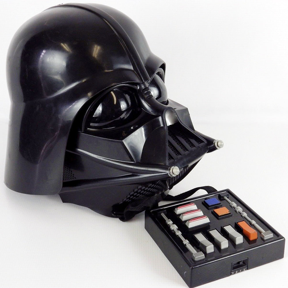 STAR WARS: DARTH VADER HELMET - 2004 W/SOUND BOX - ADULT SIZE-WEAR FROM USE