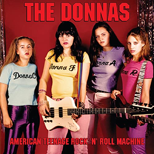 THE DONNAS - AMERICAN TEENAGE ROCK 'N' ROLL MACHINE (FIRE ORANGE WITH BLACK SWIRL VINYL)