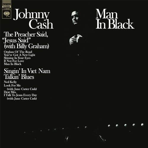 JOHNNY CASH - MAN IN BLACK (TRANSPARENT VINYL)