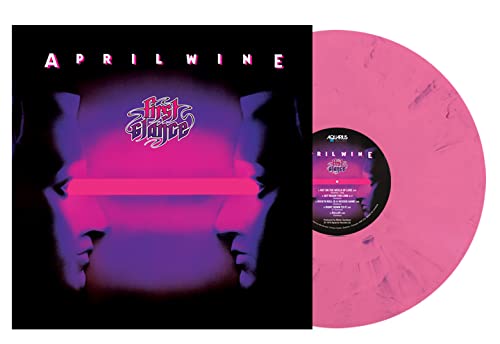 APRIL WINE - FIRST GLANCE - PINK WITH PURPLE SWIRL VINYL 180G