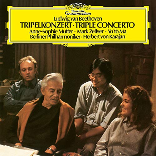 BERLIN PHILHARMONIKER, HERBERT VON KARAJAN, ANNE-SOPHIE MUTTER, MARK ZELTSER, YO-YO MA - BEETHOVEN: TRIPLE CONCERTO (VINYL)