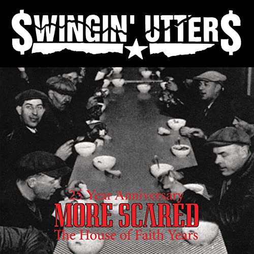 SWINGIN' UTTERS - MORE SCARED - BLACK/WHITE (VINYL)