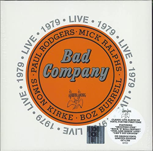 BAD COMPANY - BAD COMPANY - LIVE 1979 [2LP VINIL LARANJA] EDICAO LIMITADA [RSD 2022]