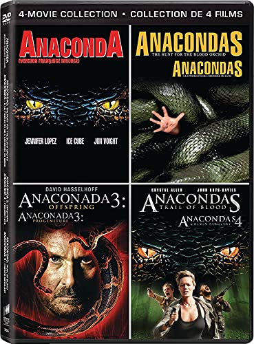ANACONDA: 4 MOVIE COLLECTION DVD (ANACONDA / ANACONDA 3: OFFSPRING / ANACONDAS: THE HUNT FOR THE BLOOD ORCHID / ANACONDAS: TRAIL OF BLOOD) (BILINGUAL)
