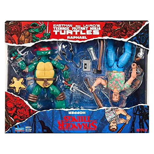 TMNT: RAPHAEL/STANGER THINGS: HOPPER - PLAYMATES-#81192