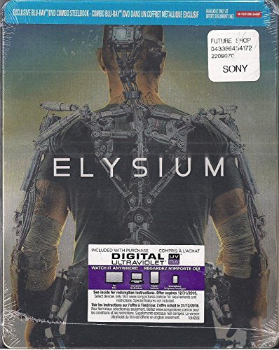 ELYSIUM FUTURE SHOP STEELBOOK EXCLUSIVE BLU-RAY + DVD COMBO 2013