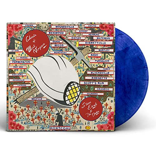 STEVE EARLE AND THE DUKES - GHOSTS OF WEST VIRGINIA (BLUE AND BLACK SWIRL COLOR VINYL)