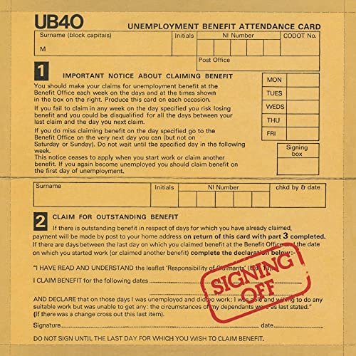 UB40 - SIGNING OFF (TRANSLUCENT RED VINYL/2LP)