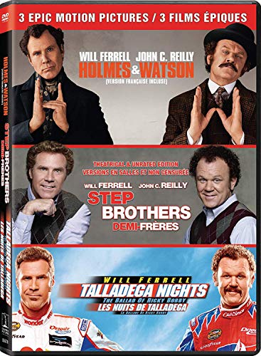 HOLMES AND WATSON / STEP BROTHERS / TALLADEGA NIGHTS: THE BALLAD OF RICKY BOBBY - SET (BILINGUAL)