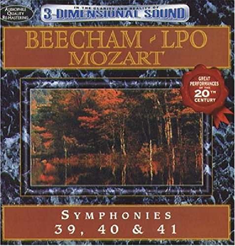 BEECHAM, SIR THOMAS - MOZART: SYMPHONIES 39 40 & 41 (CD)