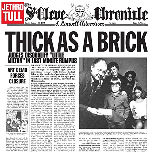 JETHRO TULL - THICK AS A BRICK (50TH ANNIVERSARY EDITION) (VINYL)